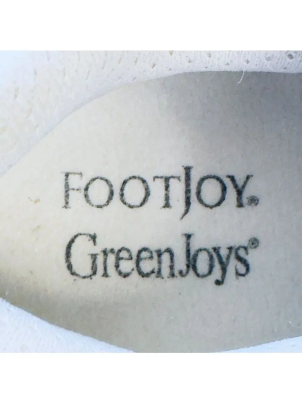 FOOTJOY GreenJoys Women's Golf Shoes White Leather Lace-up Spikes Size 7.5W